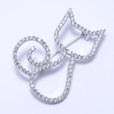 Брошка жіноча Welfare X10754YB silver