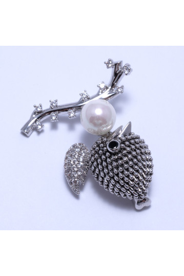 Брошка жіноча Welfare LN1324M silver