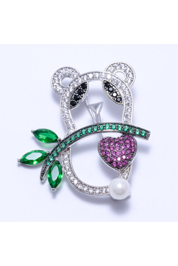 Брошка жіноча Welfare ABY0280 silver