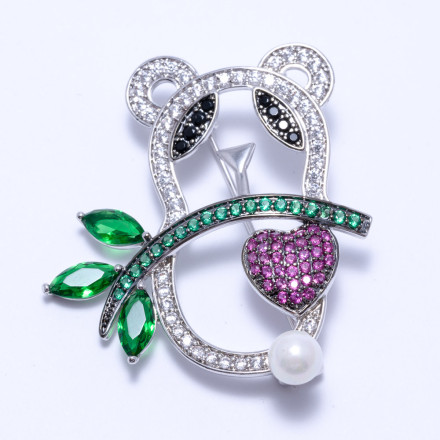 Брошка жіноча Welfare ABY0280 silver