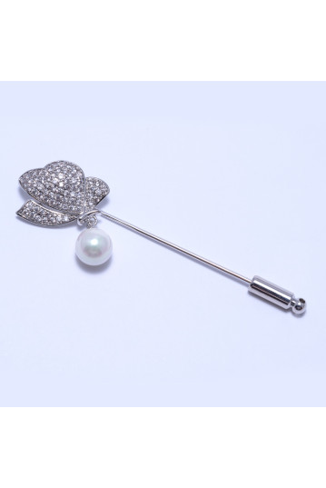 Брошка жіноча Welfare LN1324M silver