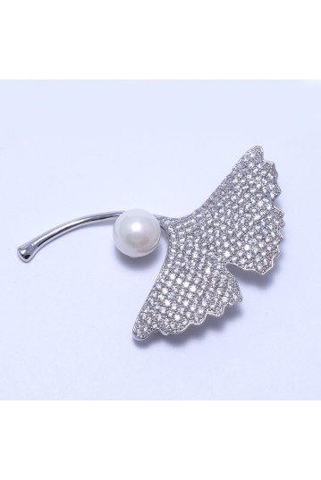 Брошка жіноча Welfare AD01230 silver