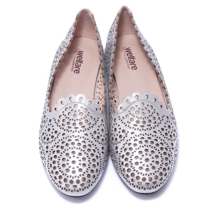Балетки жіночі Welfare 710024311/SILVER/38