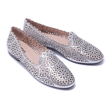 Балетки жіночі Welfare 710024311/SILVER/38