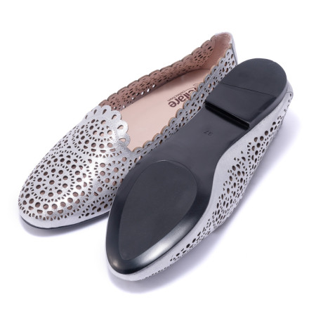 Балетки жіночі Welfare 710024311/SILVER/38